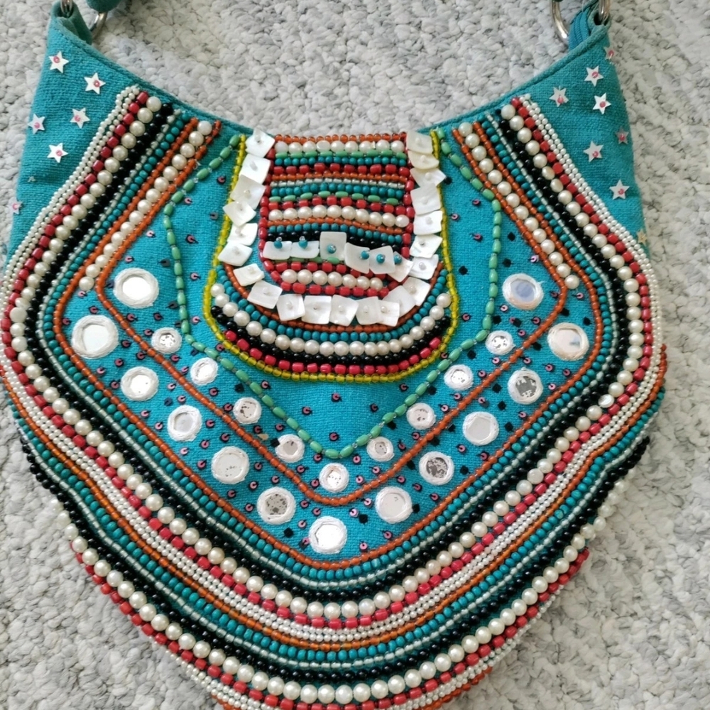 Beaded Multicolor Boho Bag